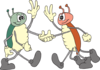 Friendly Bugs Clip Art